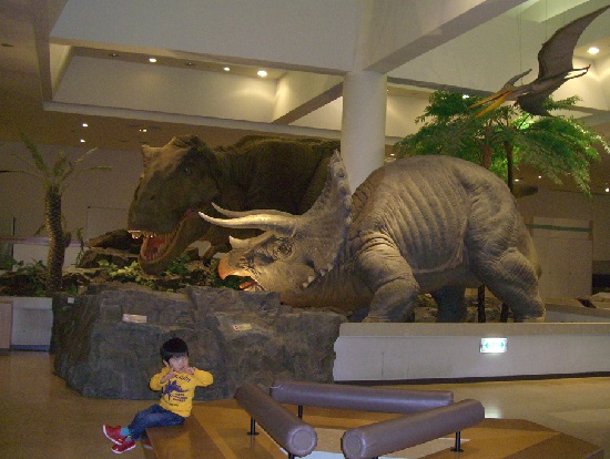 愛媛県総合科学博物館の動く恐竜