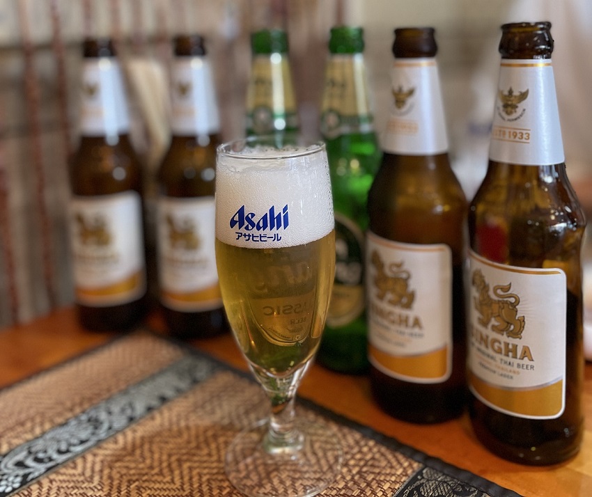 タイのビール（シンハービール・チャーンビール）