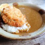 日本の里のカレー屋「さんはうす」のエビカツカレー真庭市(旧:久世町)