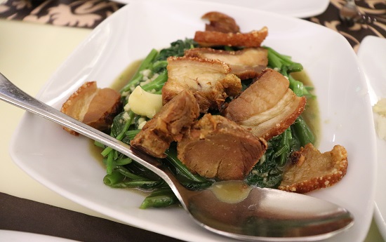 SIAM Thai Cuisine（サイアム）セブのKangkong （空心菜の炒めもの）