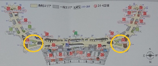 仁川空港（インチョン空港）第2ターミナル3階地図