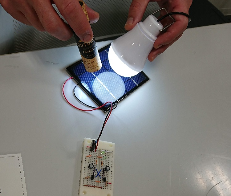 太陽光LEDパネルの実験（小学生用）