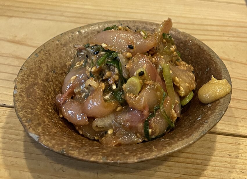 日本酒バル解放区アジなめろう