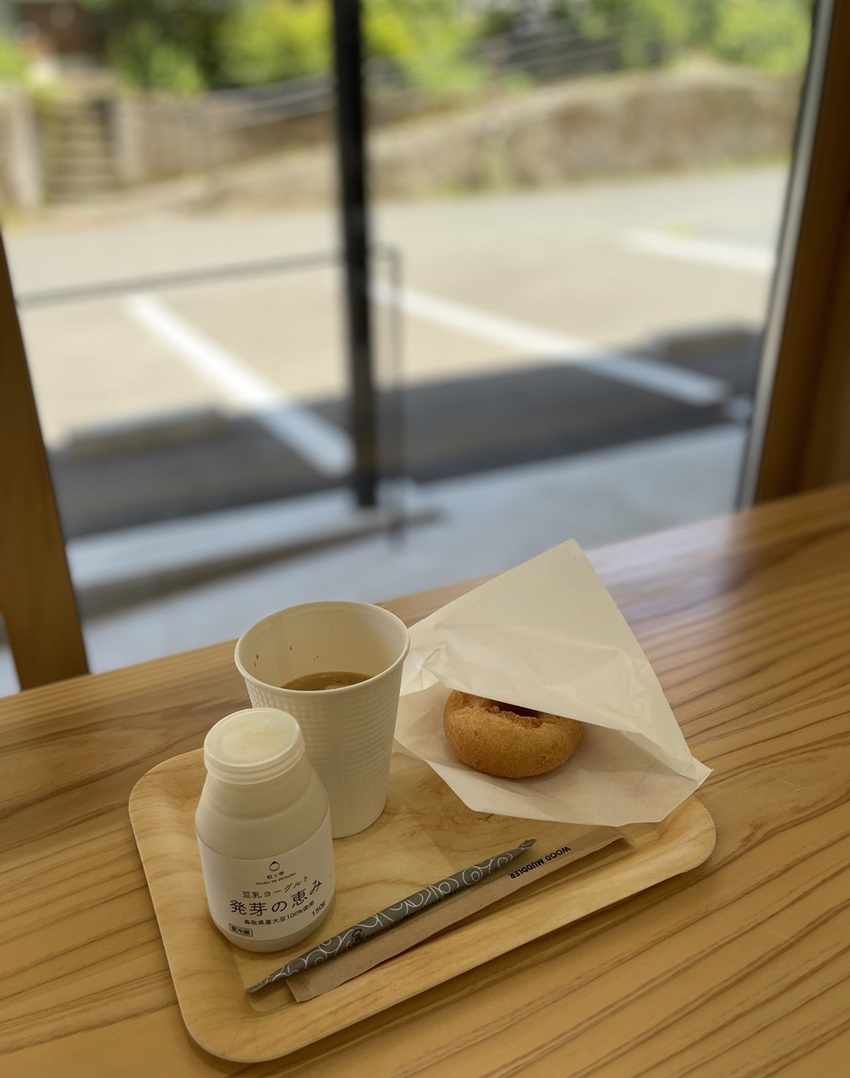 豆乳スイーツカフェ「粒と雫　カフェ」鳥取県智頭町