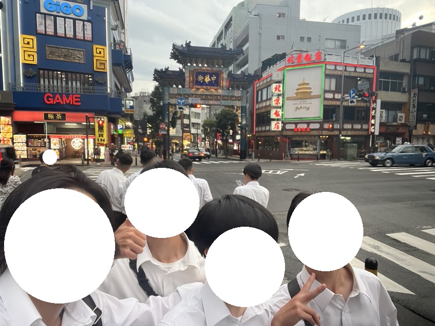 横浜中華街(修学旅行)