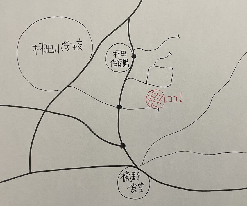 お家カフェPEISORA（津山市川崎）地図・道順