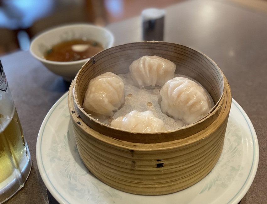 中国料理又一別館の海老蒸し餃子